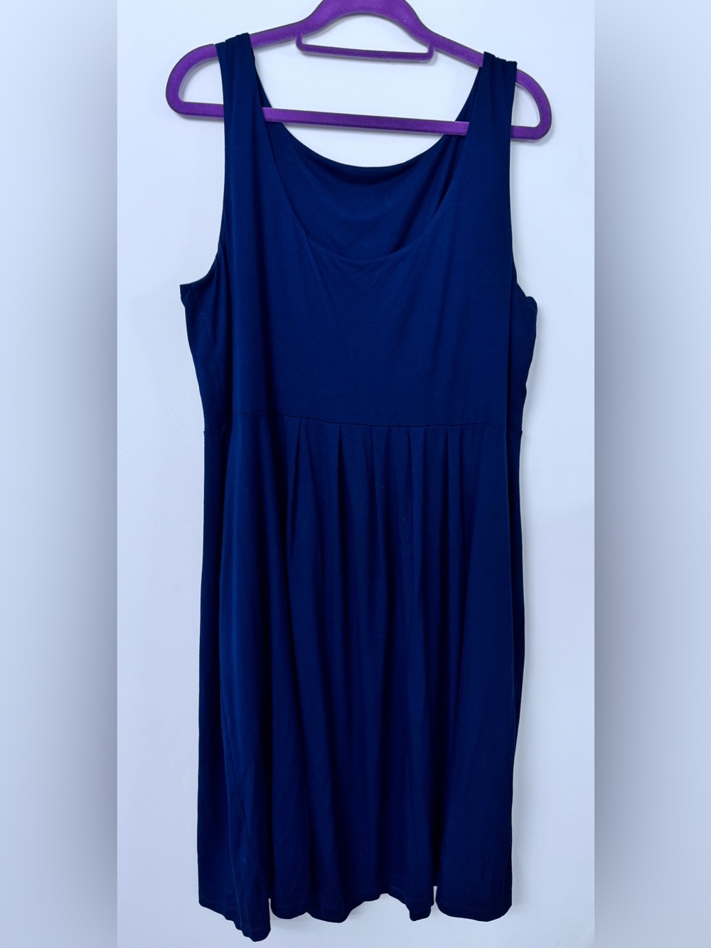 🇨🇦 Miik Classic Navy Sleeveless Women’s Dress with Pockets, XL